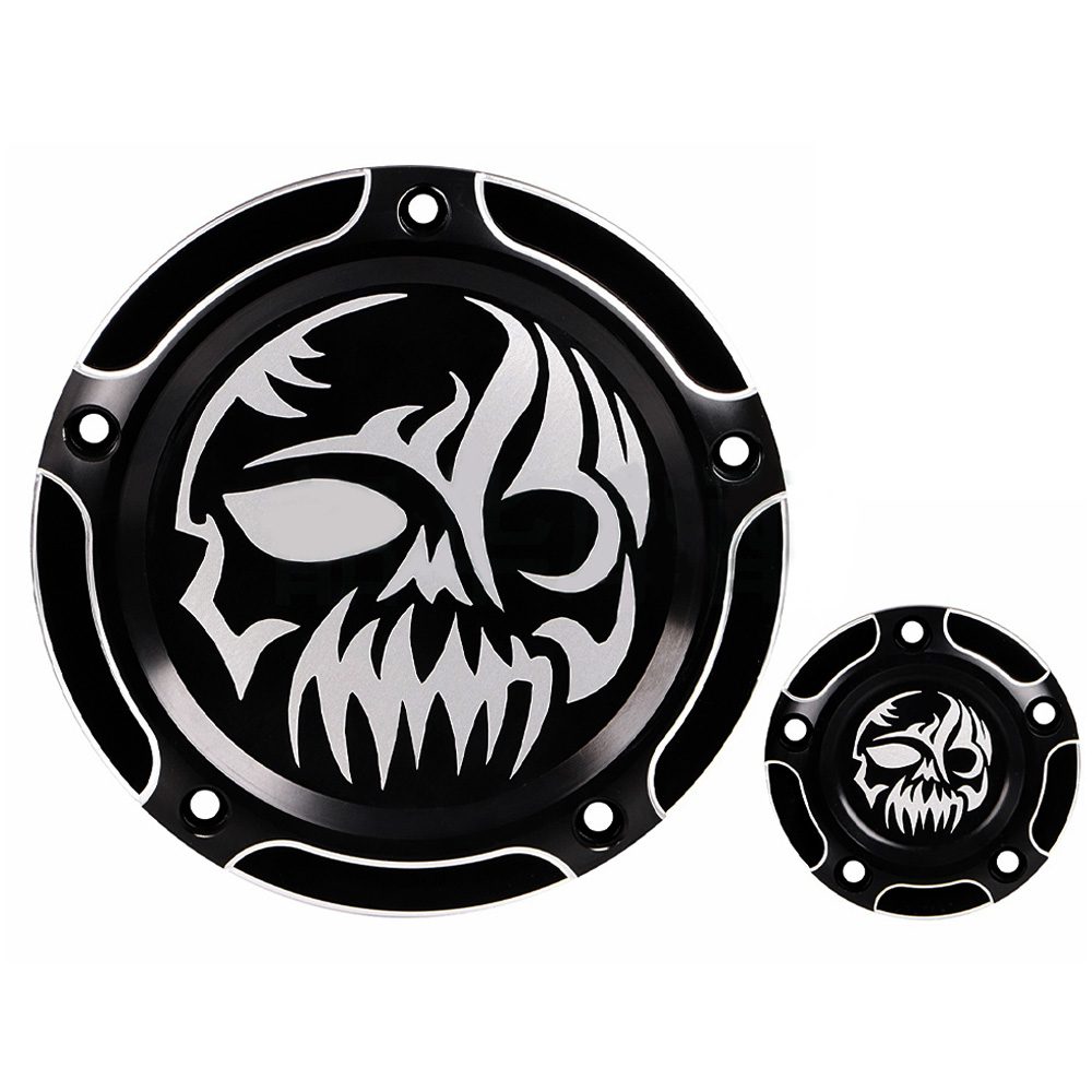 Black CNC Cut Derby cover timer for harley street glide Timer Cover Harley Road Glide FLHX Derby timing covers Fatboy 