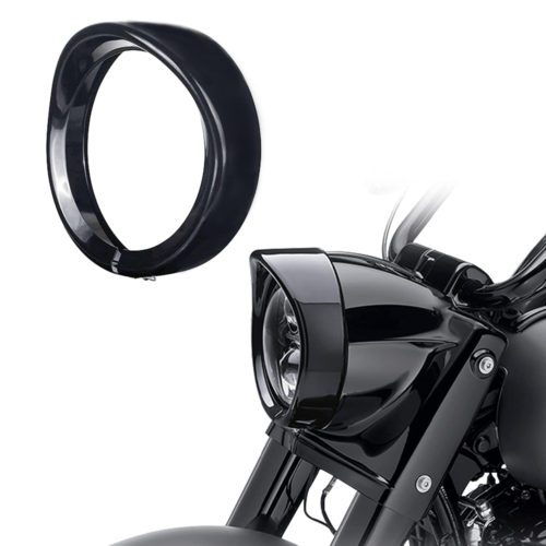 7" Headlight Trim Ring Visor Cover For Harley Electra Glide Ultra Classic FLHTCU