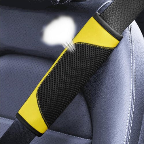 Car Seat Belt Covers Universal Leather Mesh Seat Belt Protector