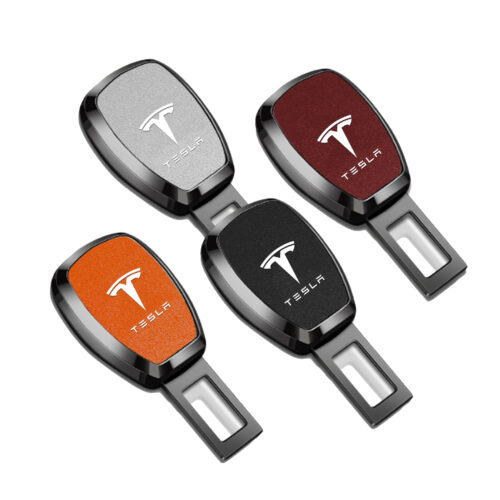 Metal Car Seat Belt Extension Seat Belt Buckle Clip Multiple Colors Available Fit For Most Tesla Models